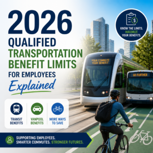 2026 transportation benefit limits for transit, vanpool, and bike commuting options for employees