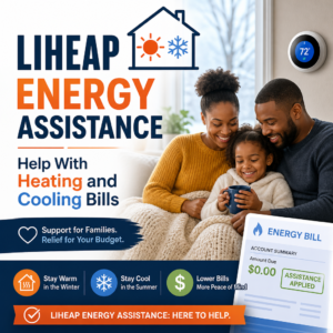 LIHEAP energy assistance help with heating and cooling bills year-round