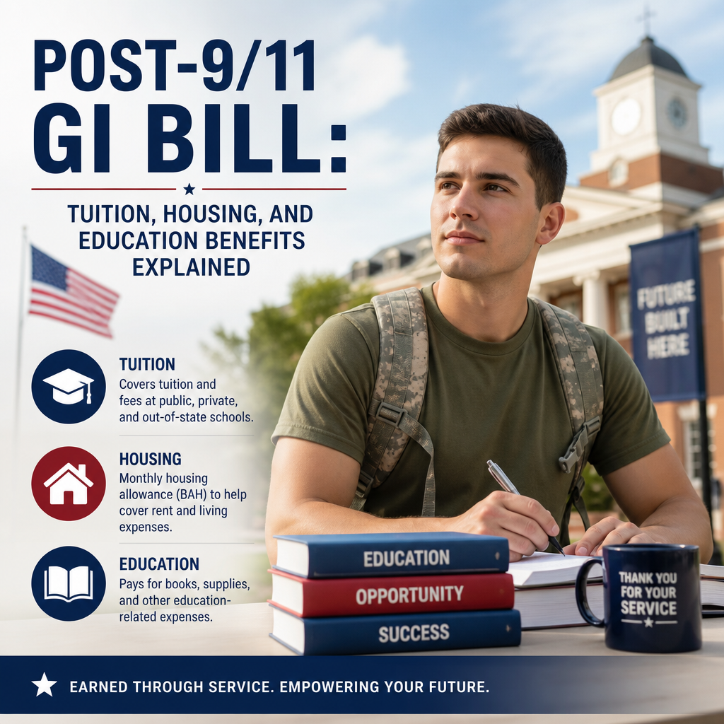 Post-9/11 GI Bill benefits: tuition, housing, and education support for veterans