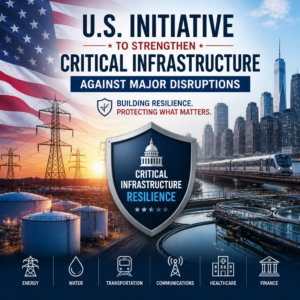 U.S. initiative to improve critical infrastructure resilience across energy, water, transport, communications, healthcare, an