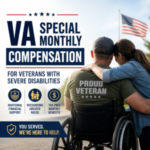 VA Special Monthly Compensation benefits chart for veterans with severe disabilities and extra support